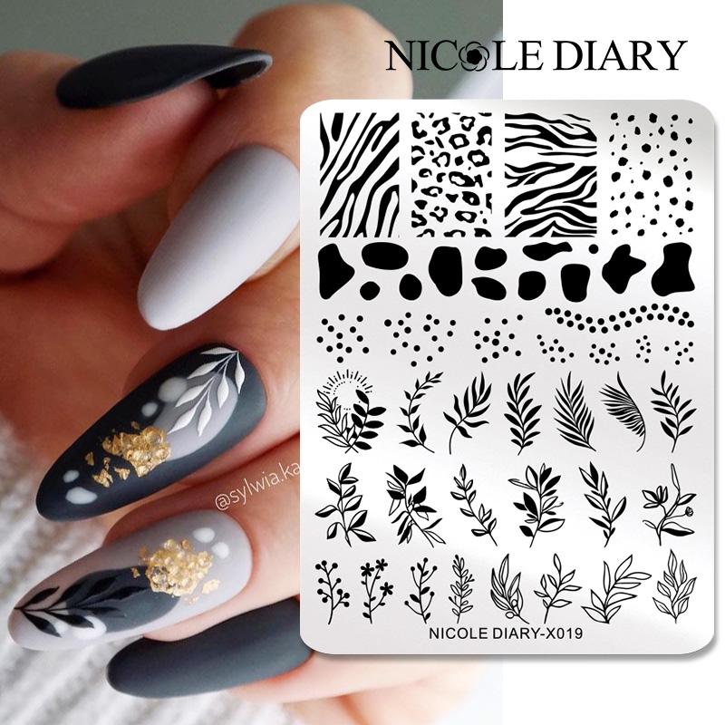 3D Printing Template - NICOLE DIARY liście kwiatowe płytki do