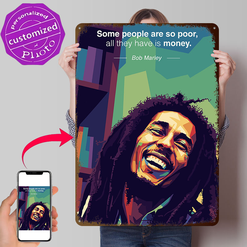 3D Printing Quote - Cytat Boba Marleya Pop Art Tekstura