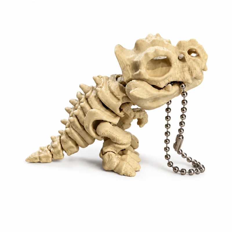3D Printing Keychain - Nowy model szkieletu Tyranozaura Rexa wykonany
