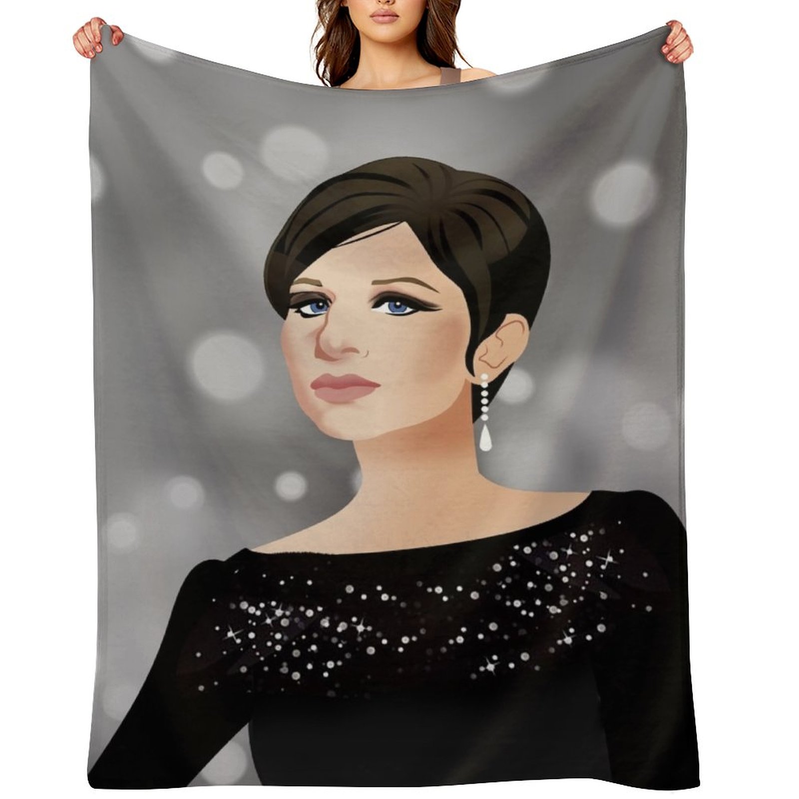 3D Printing Icon - Barbra Streisand: Koc z motywem ikonicznego