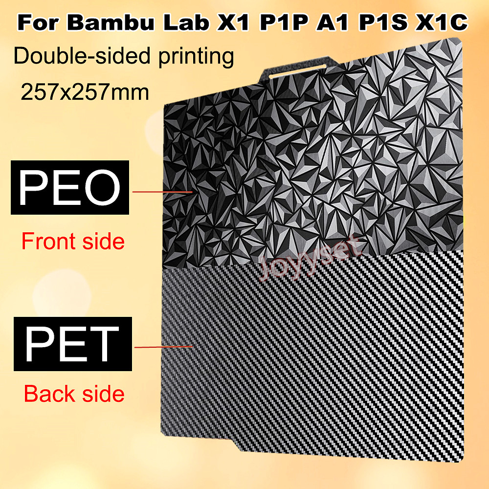 3D Printing X1 Carbon - PEO PET Płyta do drukarki Bambu
