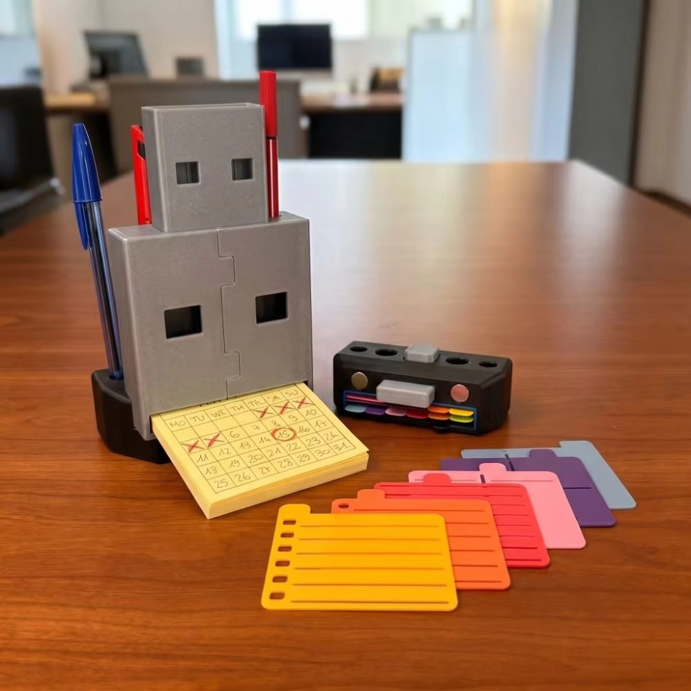 3D Printing Template - Druk 3D, uchwyt na notatki samoprzylepne