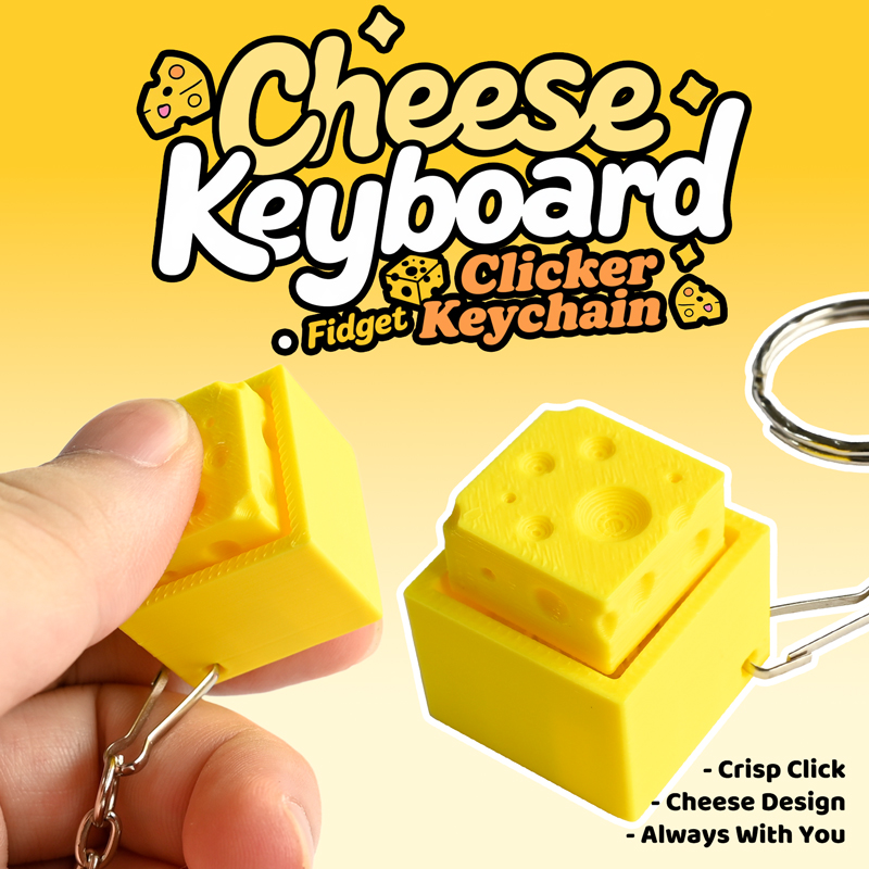 Drukowany w 3D serowy brelok d – 3D Printing Keychain recenzja i cena