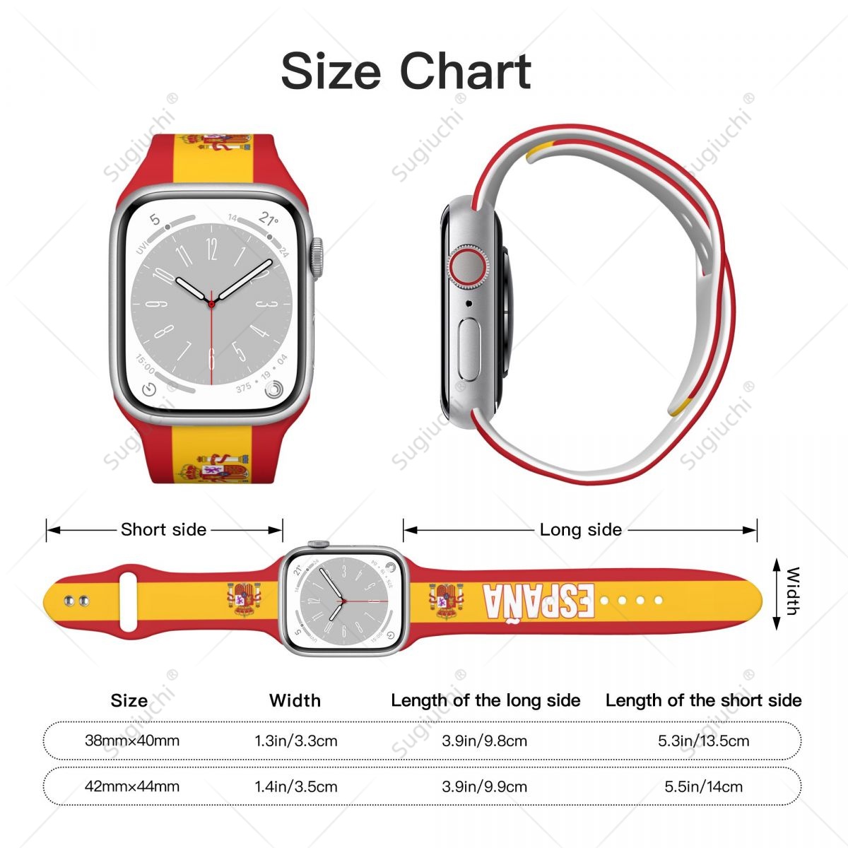 Unisex Spain Flag 3D Printing  – 3D Printing Watch recenzja i cena