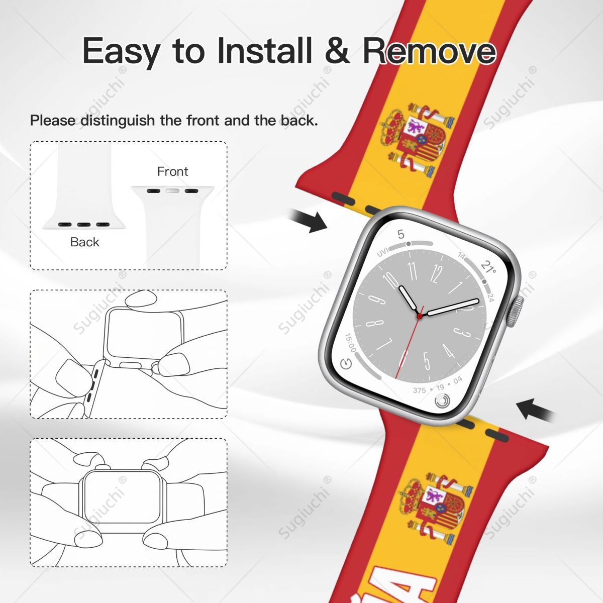 Unisex Spain Flag 3D Printing  – 3D Printing Watch recenzja i cena