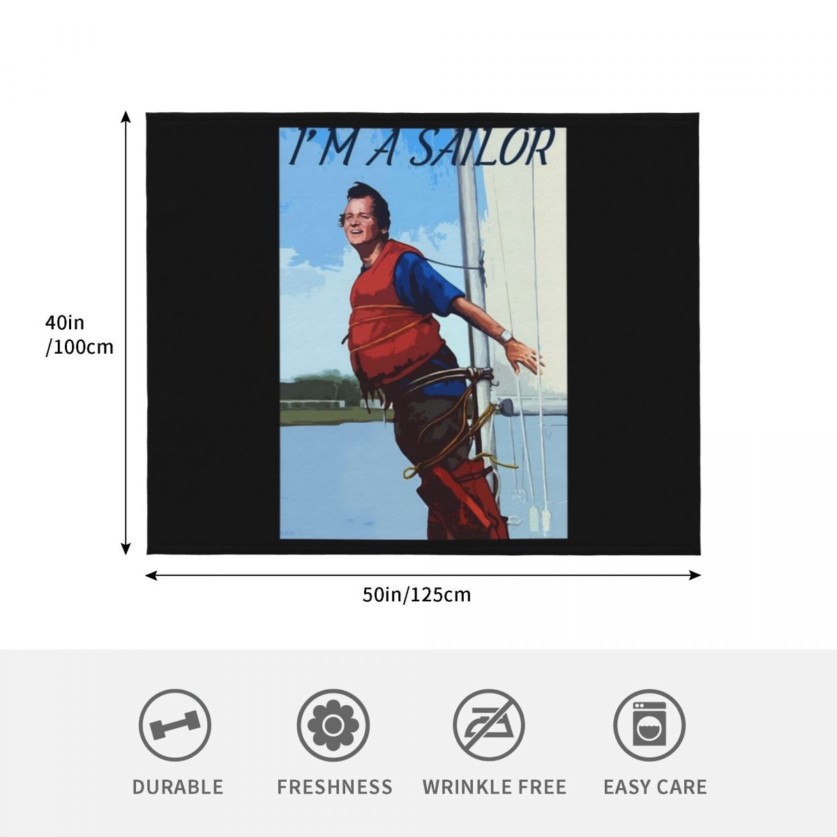 Koc z cytatem Im A Sailor Bob  – 3D Printing Quote recenzja i cena