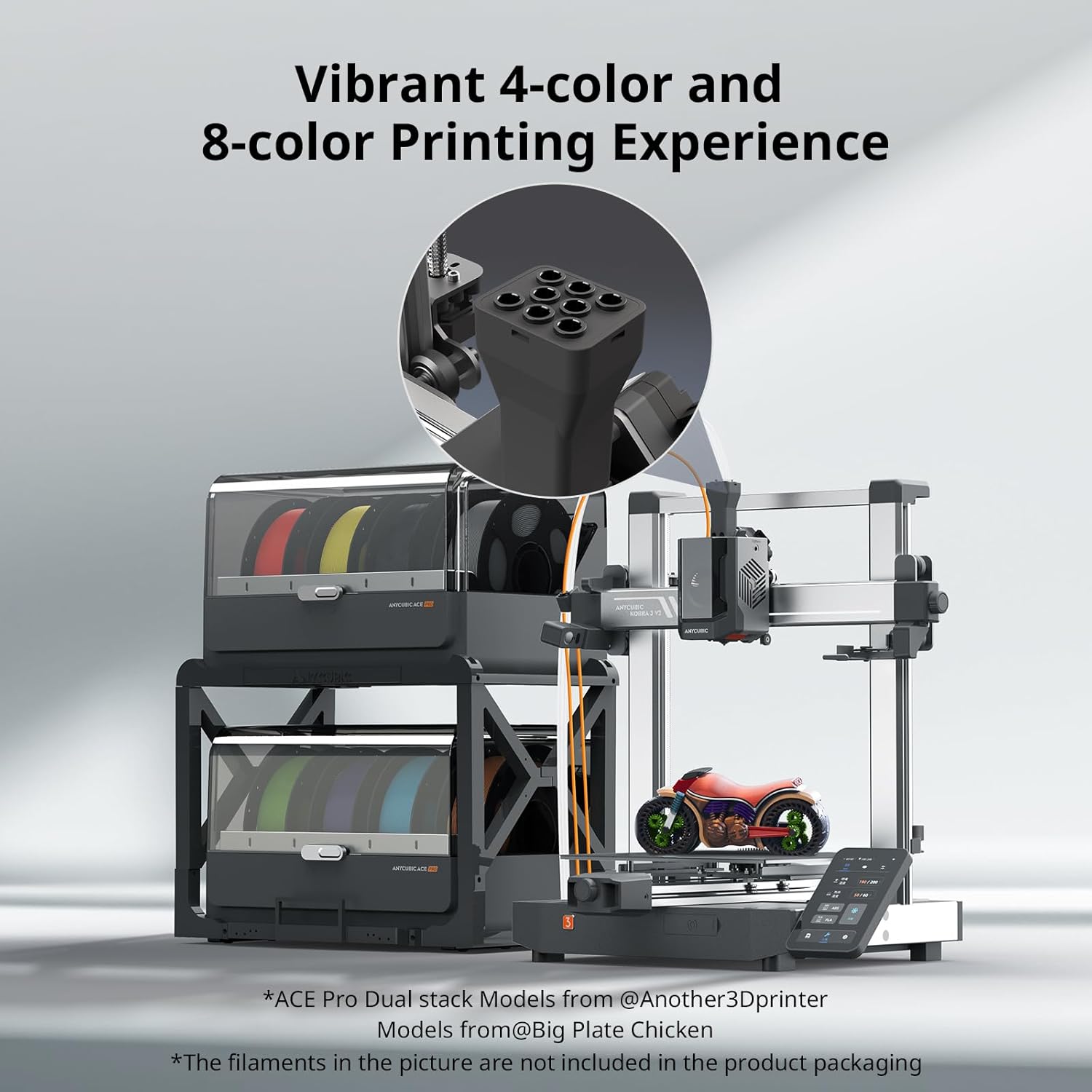 Inteligentne wielokolorowe dru – 3D Printing Filament recenzja i cena